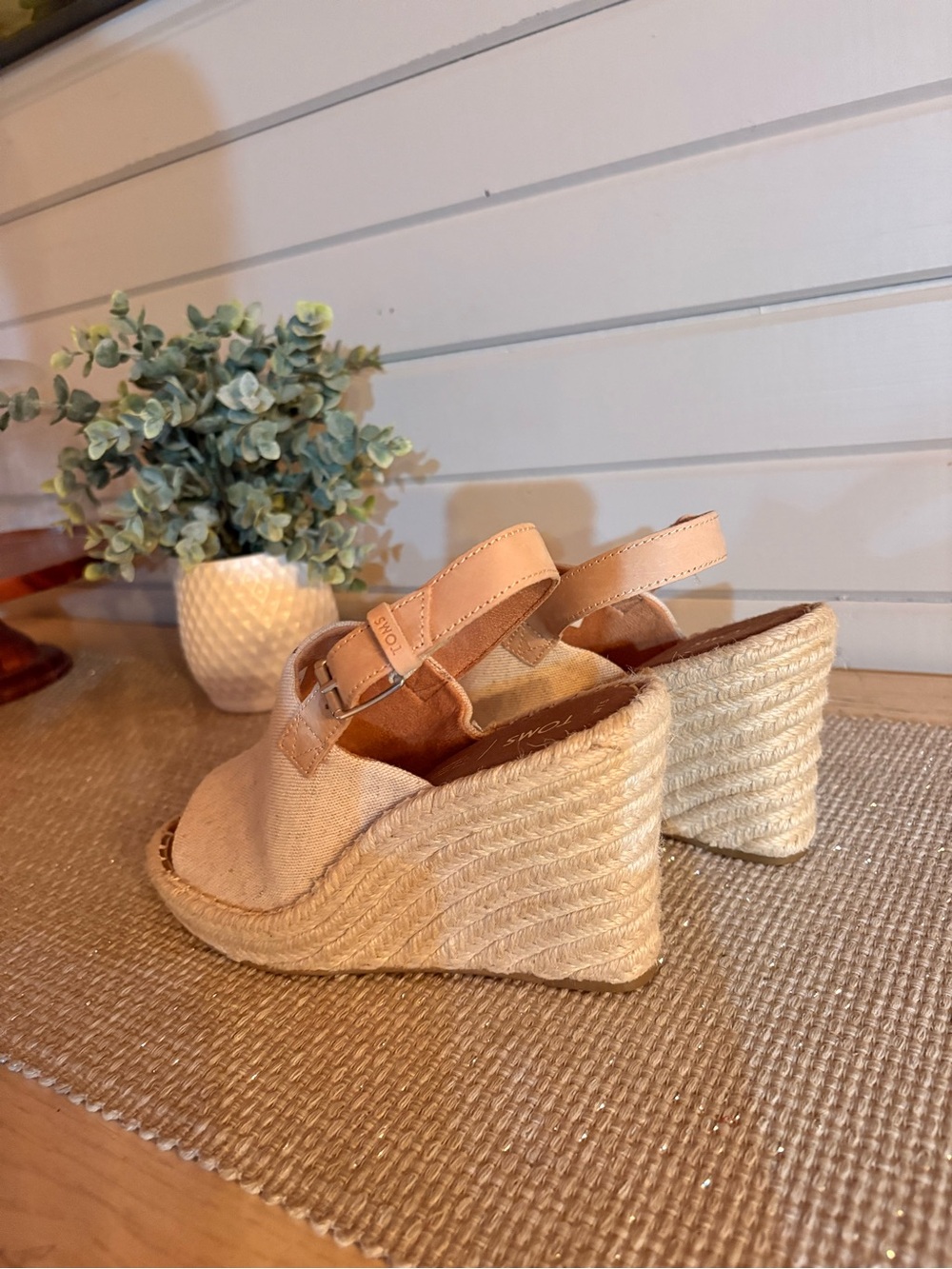 New TOMS Monica Espadrille Wedge Sandal - Picture 2 of 7